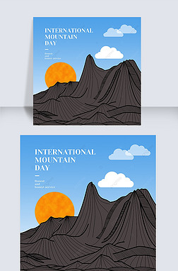 international mountain day sun social media post