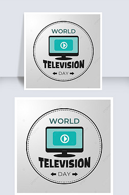 world television day grey gradual change