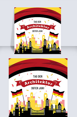 german architectural day simplicity and creativity social media post