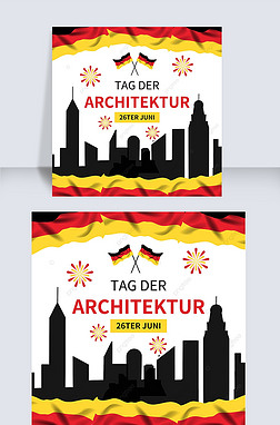 german architecture day creativity and high end social media post