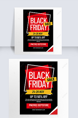 black friday sale flyer