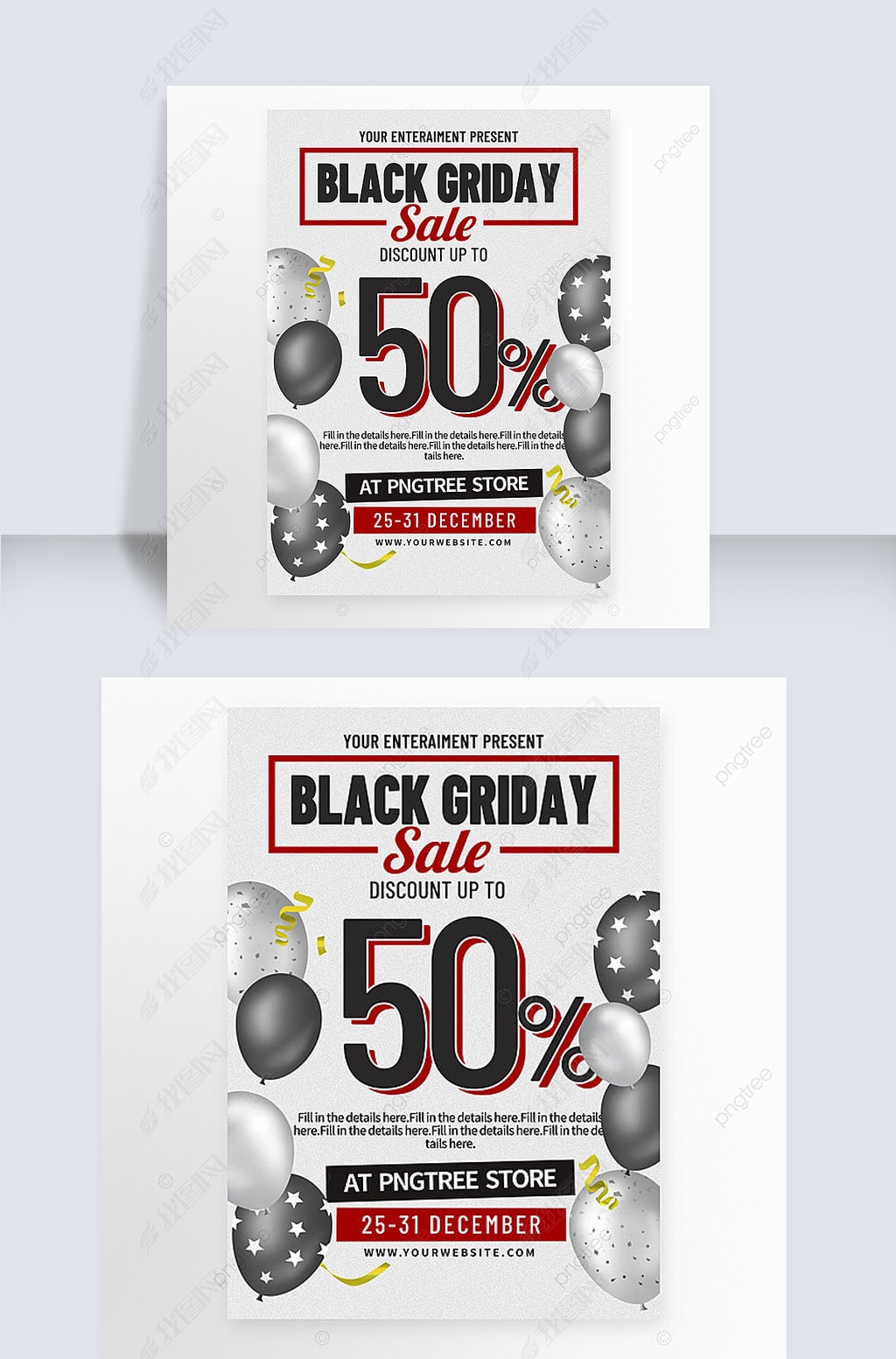 black friday sale flyer