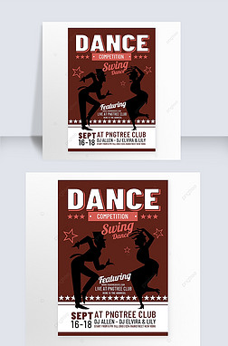 swing dance competition poster