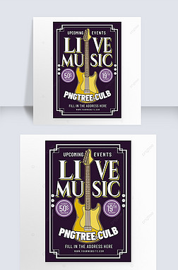 live music poster flyer