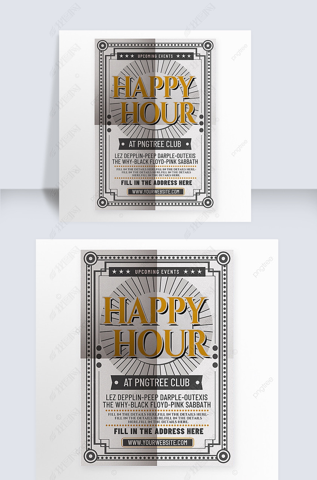 happy hour flyer