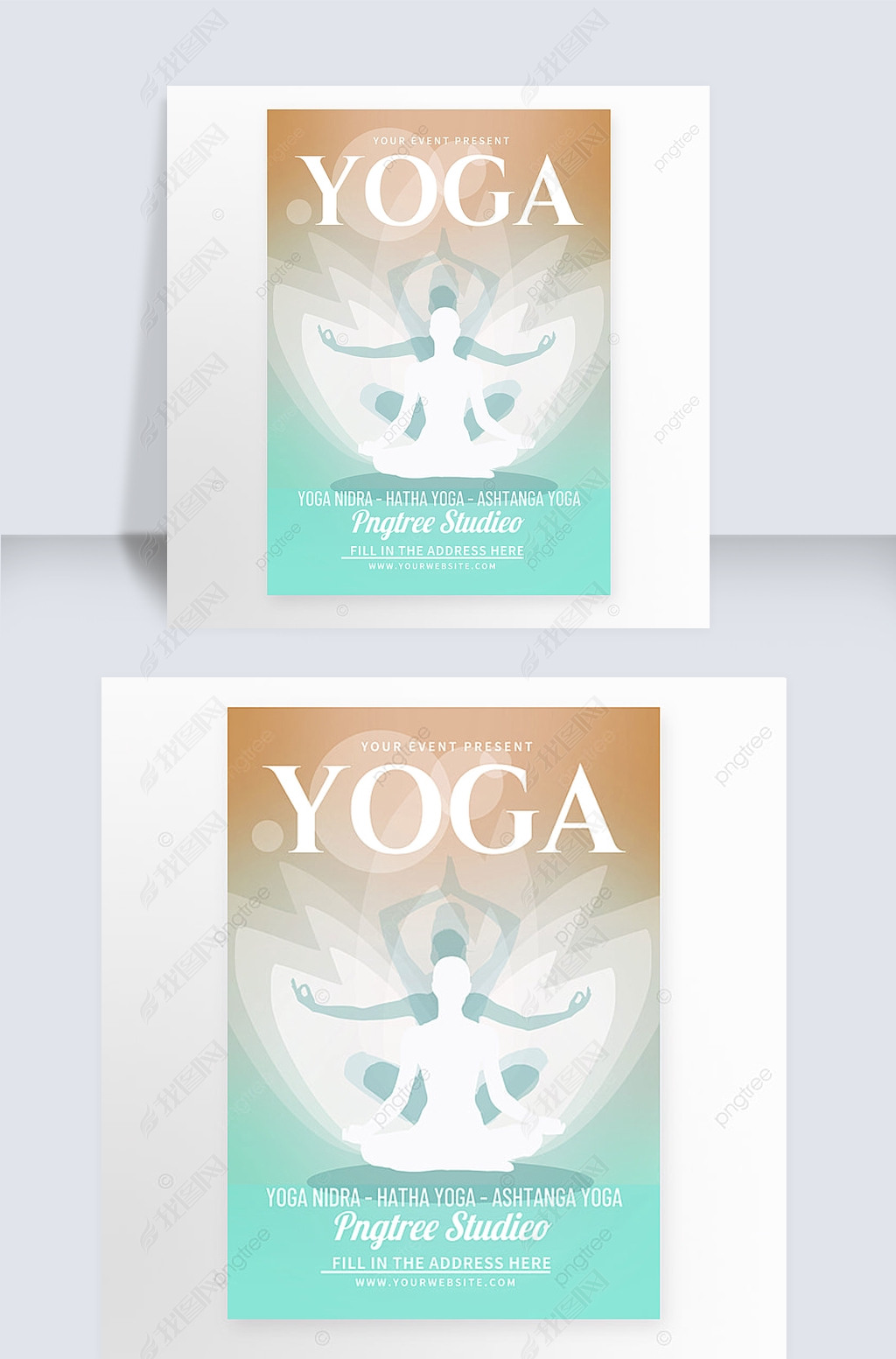 yoga flyer poster day