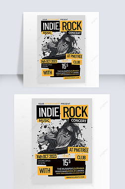 indie rock concert poste