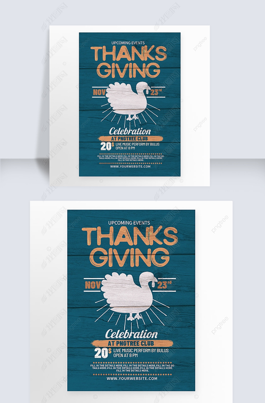 thanksgiving celebration flyer