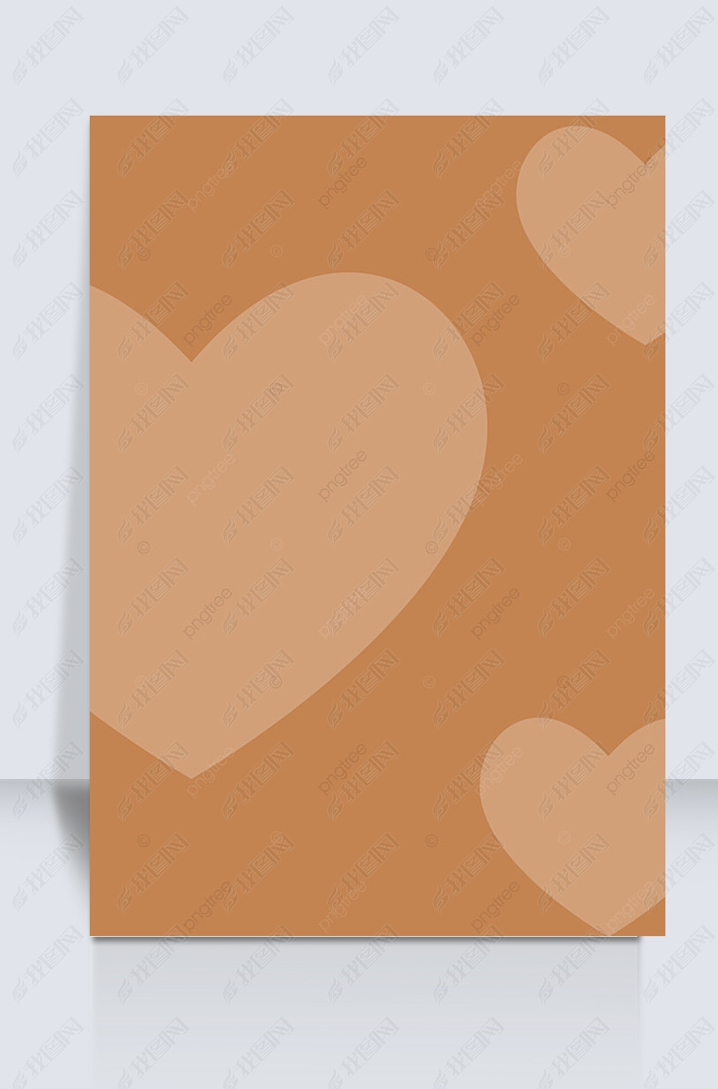 卡其色精致爱心图案背景