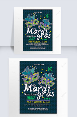 mardi gras carnival poster