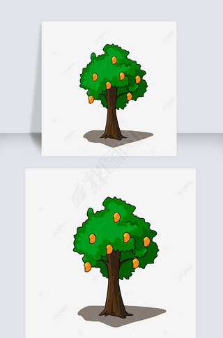 卡通芒果树剪贴画