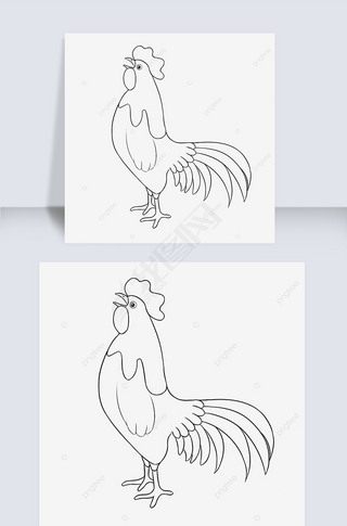 chicken clipart black and white ڰС