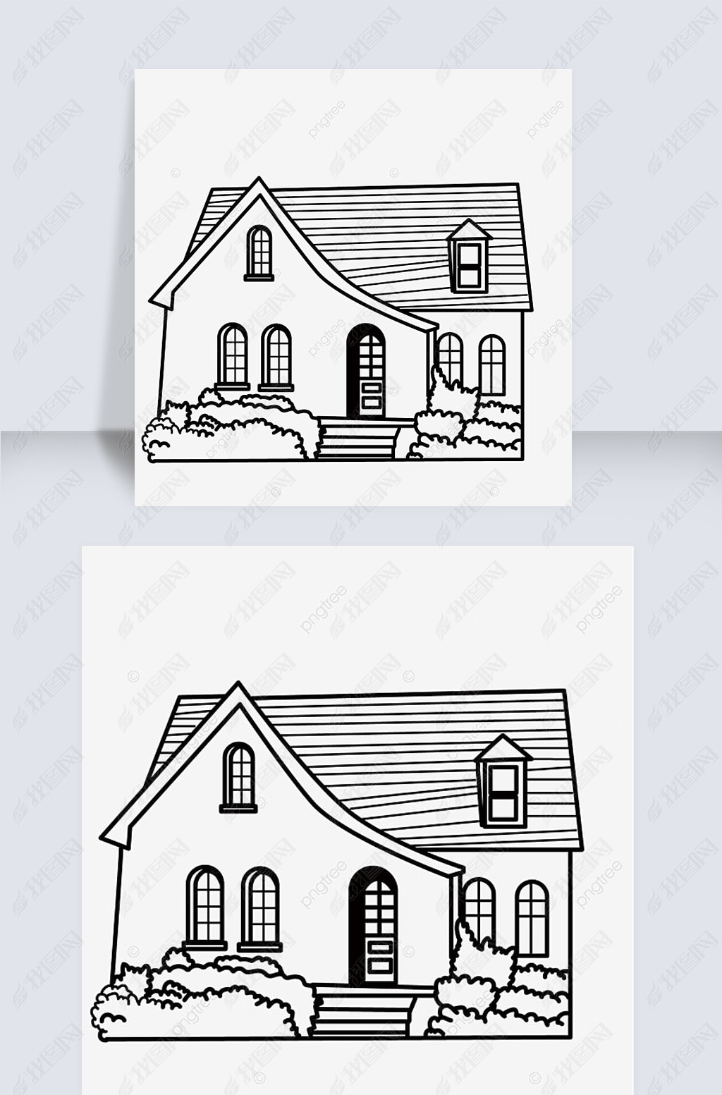 Сڰ߸ƽhouse black and white clipart