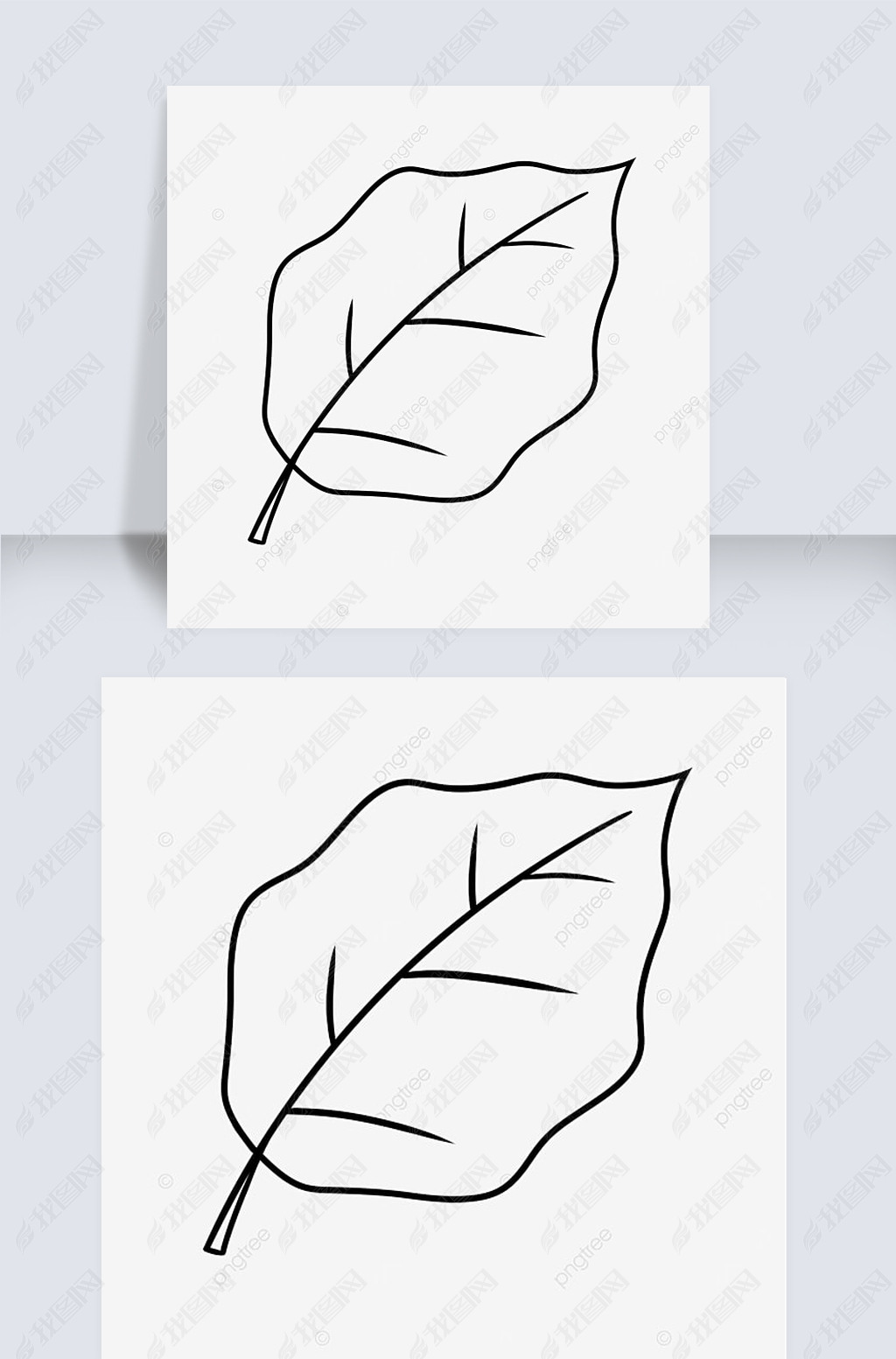 Ưleaf black and white clipart