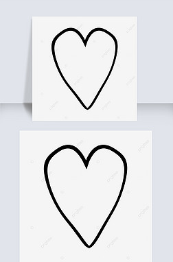 heart clipart black and whiteĴ