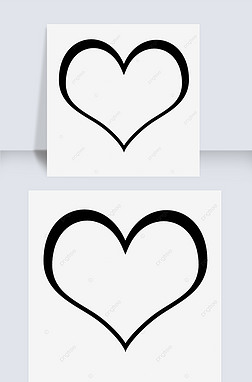 heart clipart black and whiteȿ