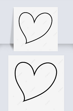 heart clipart black and whiteбƤ