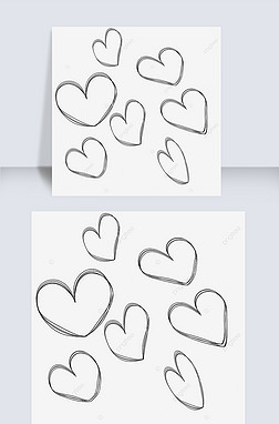 heart clipart black and white