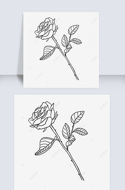 ֲҶõ廨rose clipart black and white