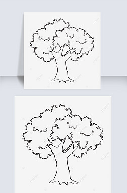 ڰʸ tree clipart black and white