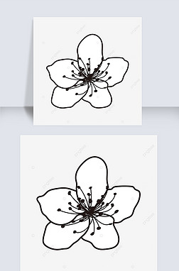 ڰһ廭flower clipart black and white