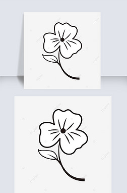 Ҷ껨flower clipart black and white