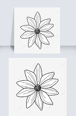 ɫպڰflower clipart black and white