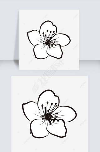 ڰһ÷flower clipart black and white