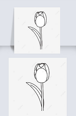 ڰҶflower clipart black and white