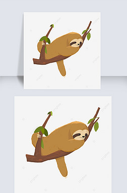 ͨɫ˯Ҷsloth clipart