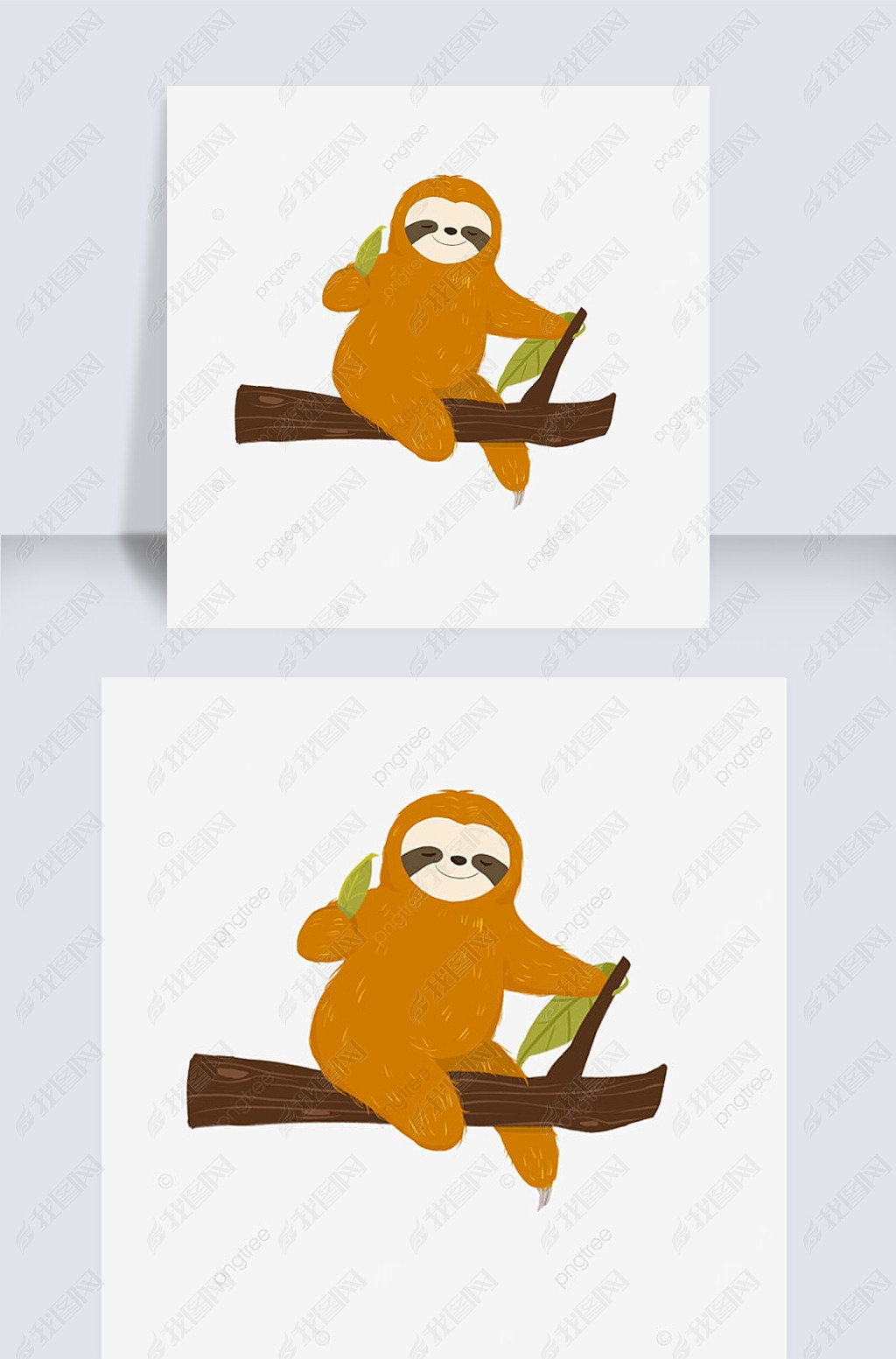 ͨɫСҶsloth clipart