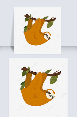 ɫ΢ЦҶ cartoon cute sloth clipart