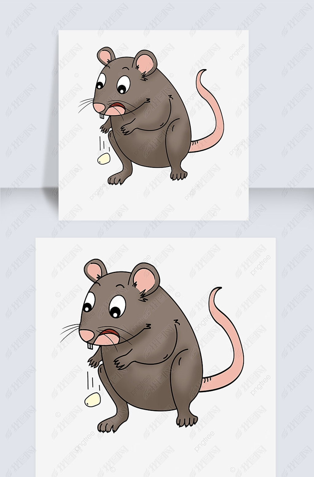 棕色胖老鼠ratclipart
