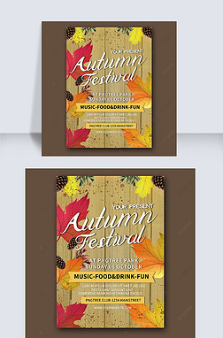 autumn festival flyer