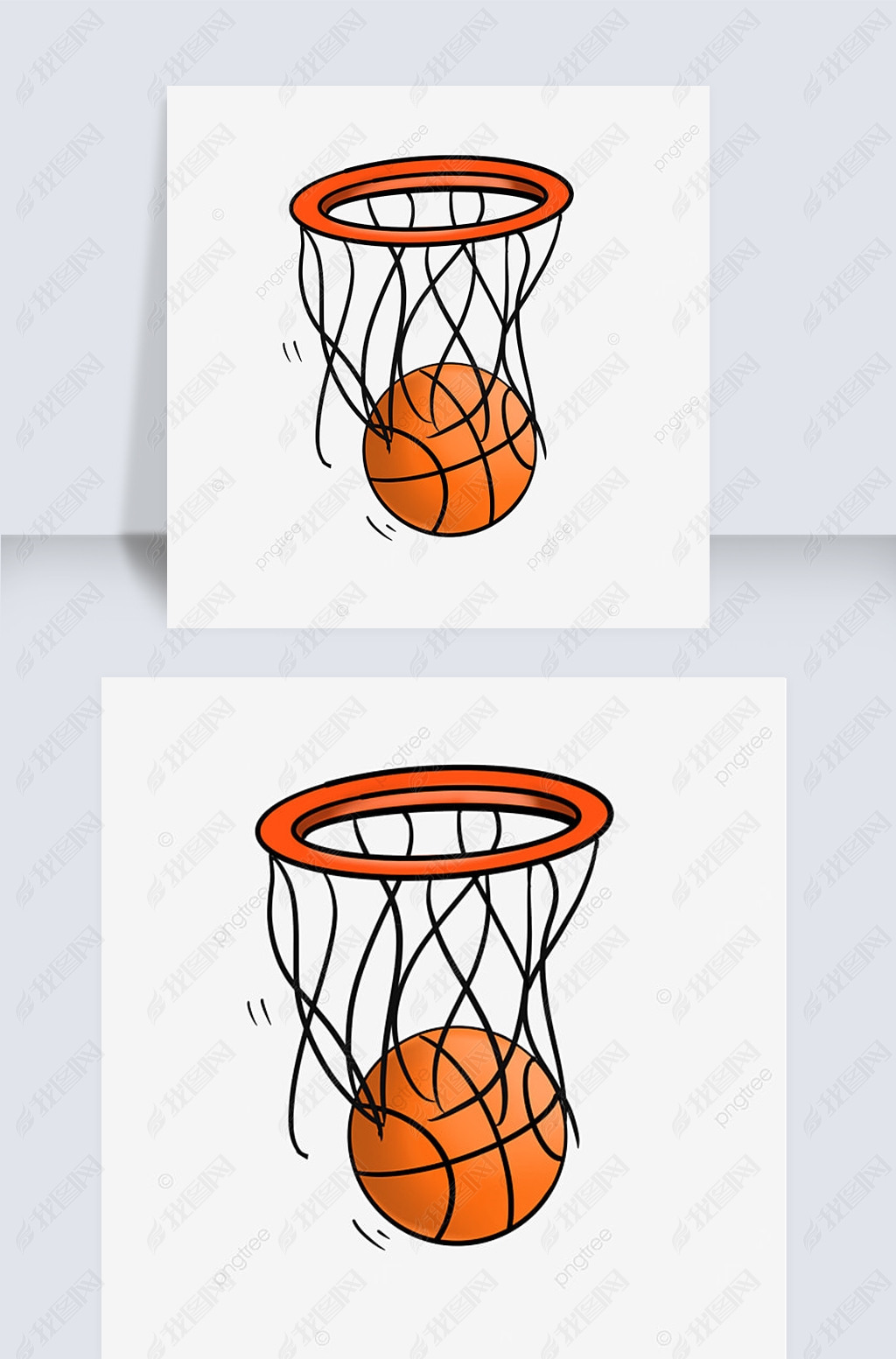 落网篮球剪贴画