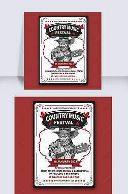 country music festival poster