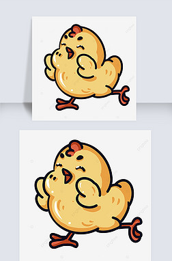 ܴ󺰵ĻɫСchick clipart