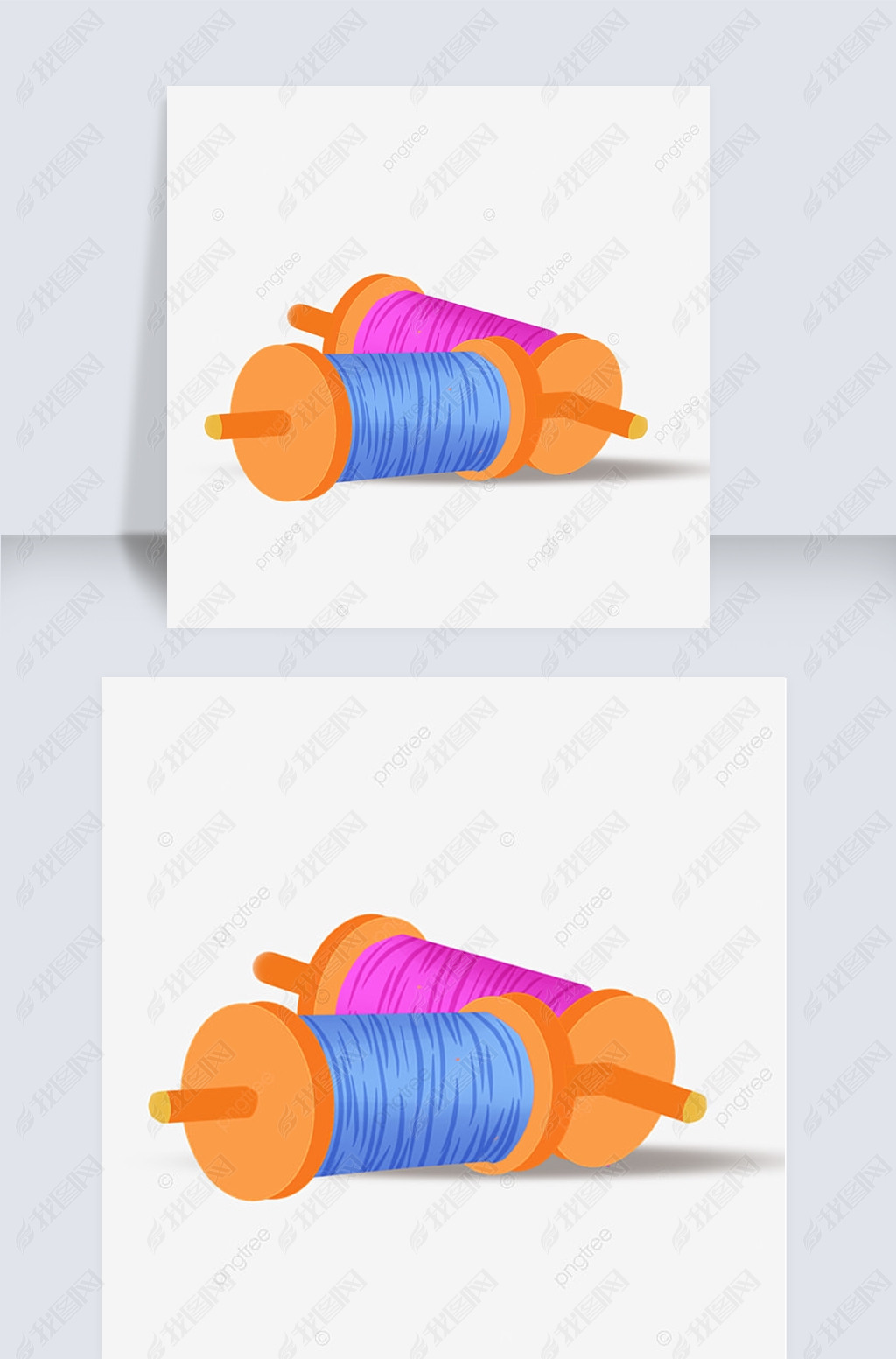 2个卡通风筝线轴