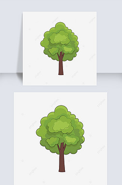 tree clipart 򵥿ͨزĴͼ