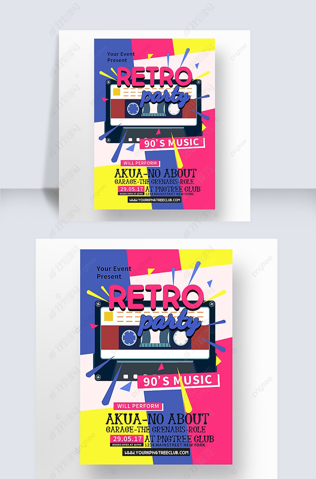 80 s retro music party cassette