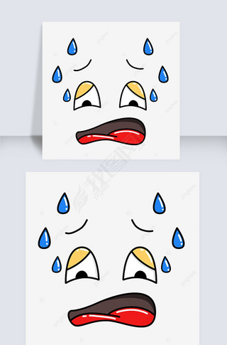 微信表情冒汗专题模板