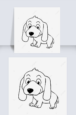 ɰĿͨС߸ dog clipart black and white