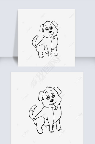 ͨɰС߸ dog clipart black and white