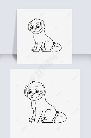 ֻ濨ͨ΢ЦС߸ dog clipart black and white