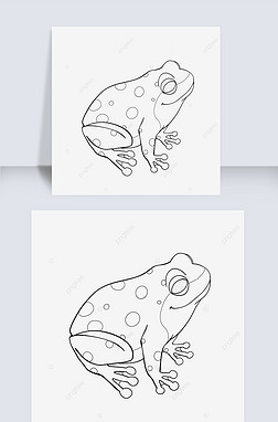 frog clipart black and white ܼ