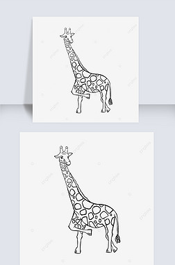 giraffe clipart black and white ɰ¹