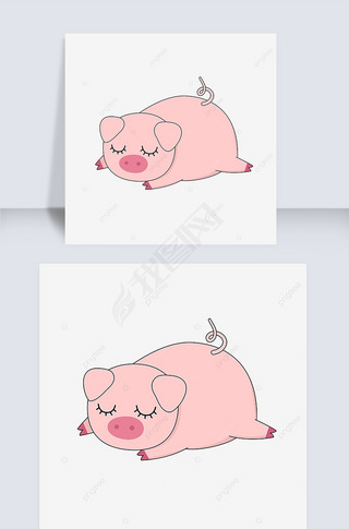 ͨɰ˯СʸԪ pig clipart