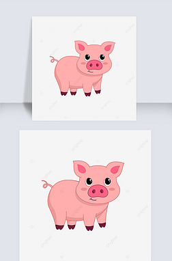 pig clipart ͨɫɰСزʸͼ