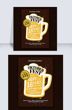 oktober fest flyer template