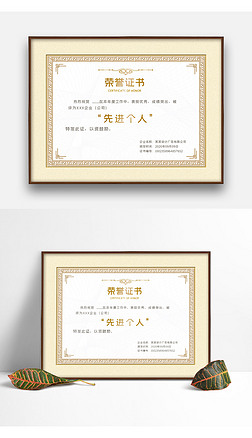 公司荣誉证书图片